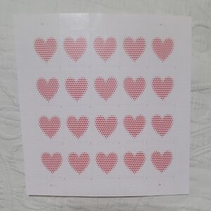 United States Postal Office Sheet Forever Heart Stamps Total 20 Limited Edition